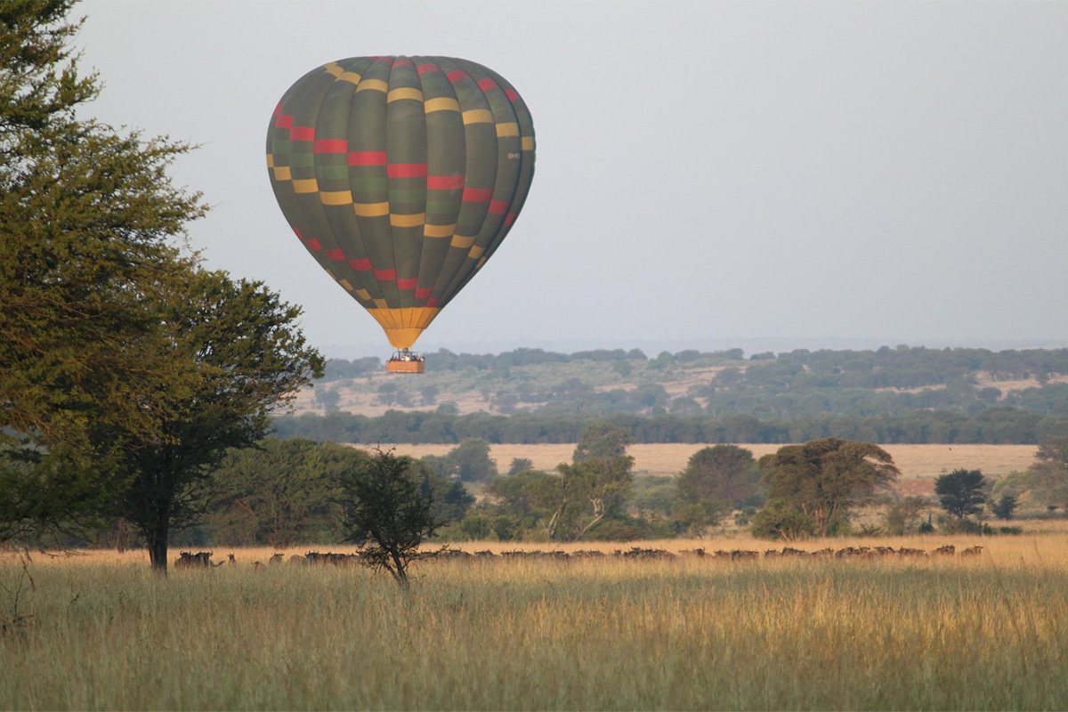 Hot air balloon safari Serengeti