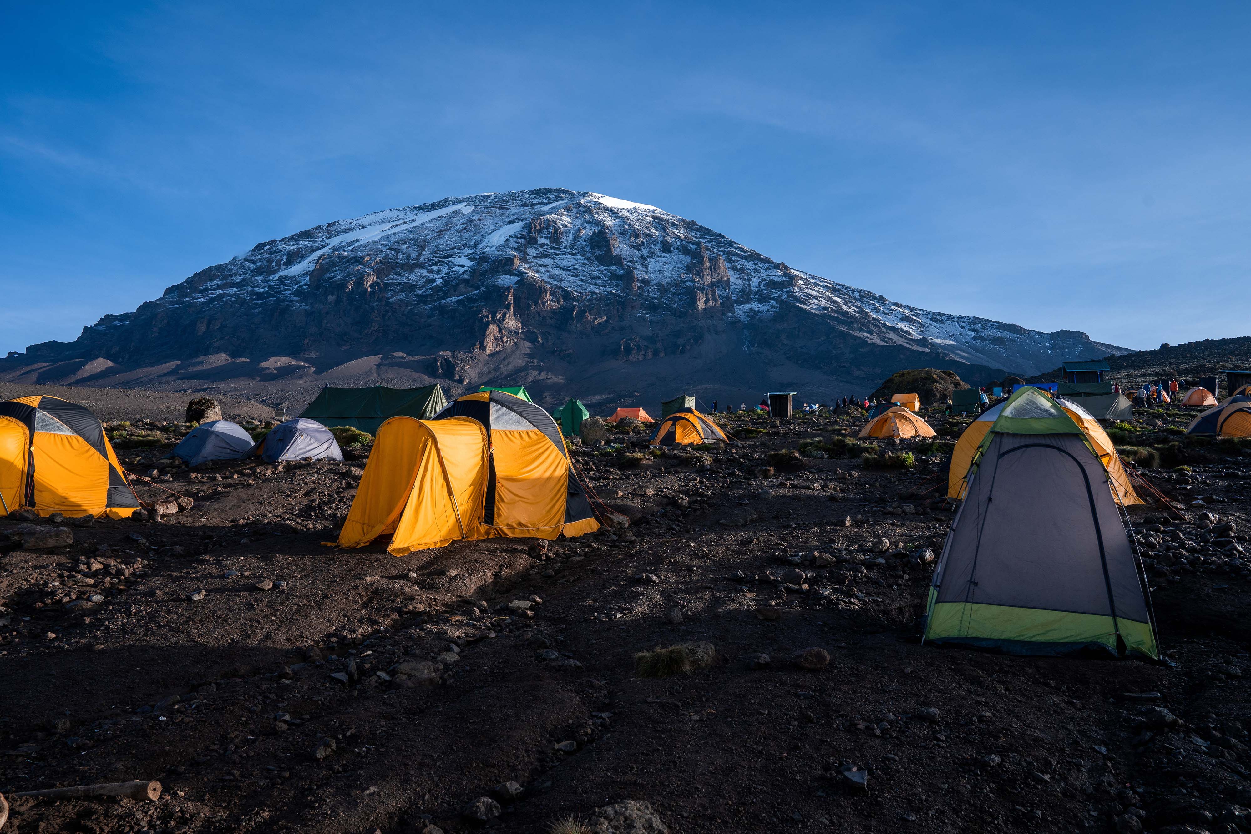 High-camp tent accommodation Kilimanjaro