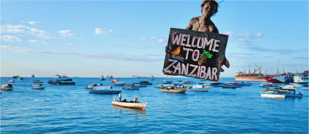 Zanzibar beach resort arrival